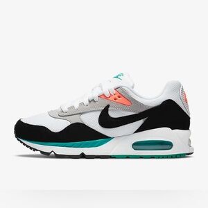 Nike Air Max White Black Teal Athletic Shoes